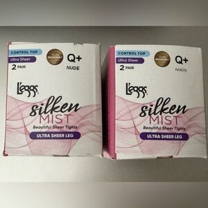 L'eggs‎ Silken Mist Sheer Tights Q+ Nude
